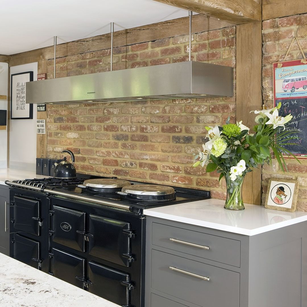 плита AGA и печь AGA в современном интерьере кухни лофт