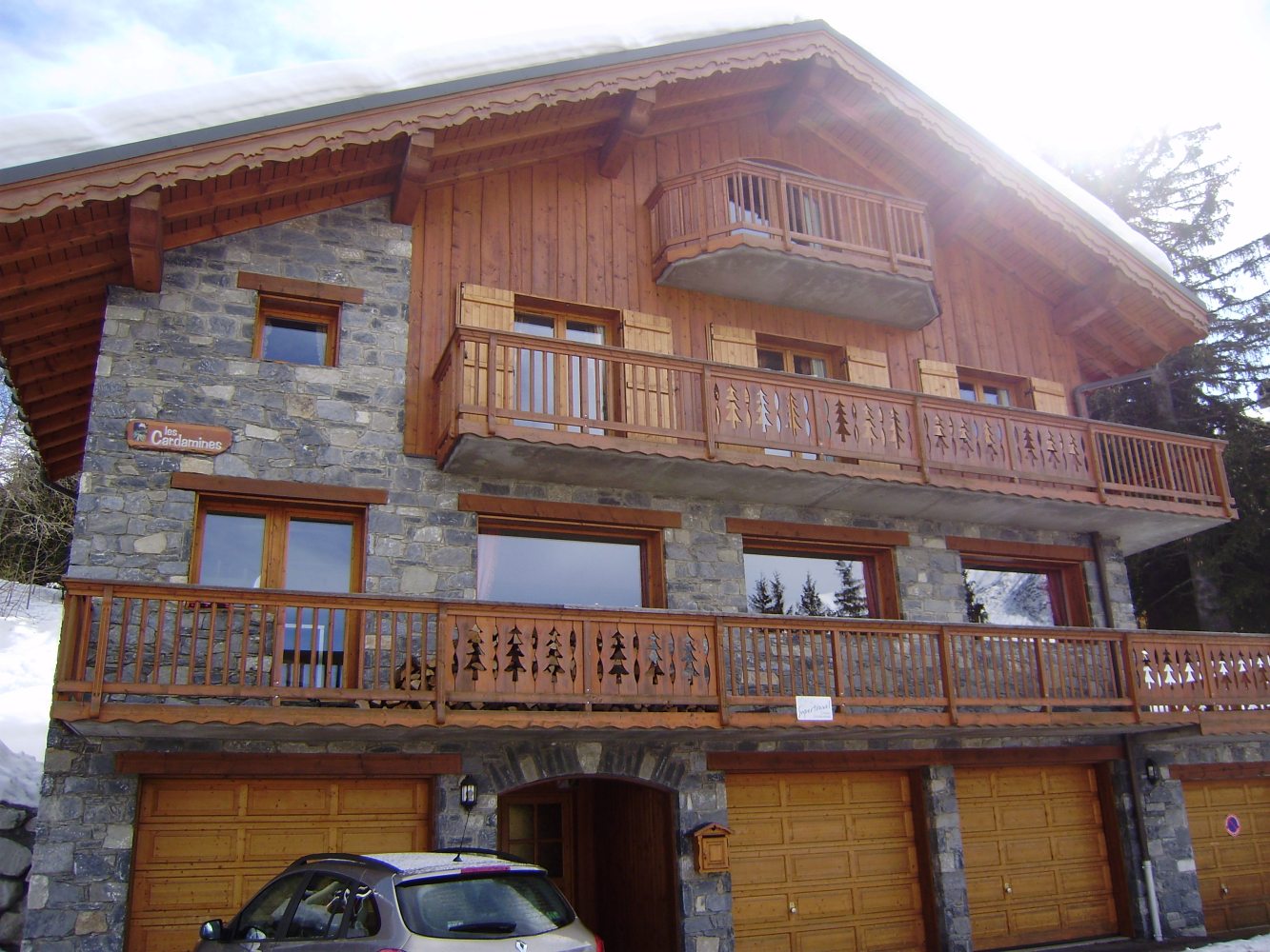 монолитный дом шале во франции