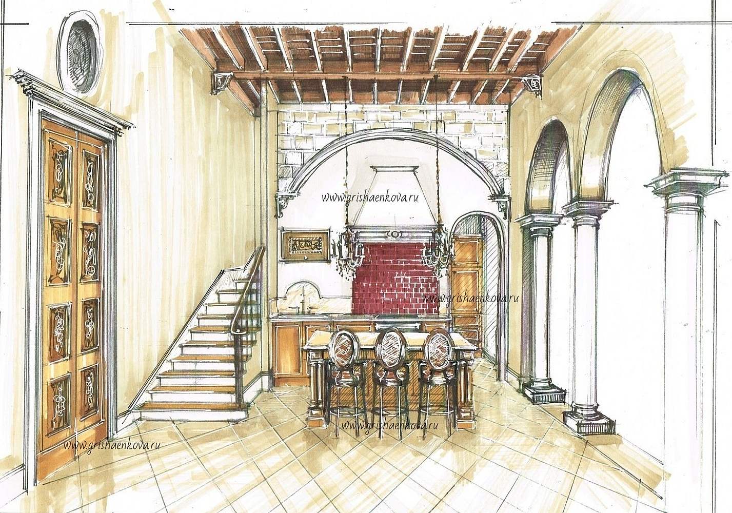 заказать дизайн загородного дома вип