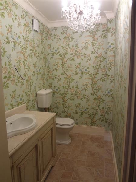 обои для ванной в средиземноморском стиле