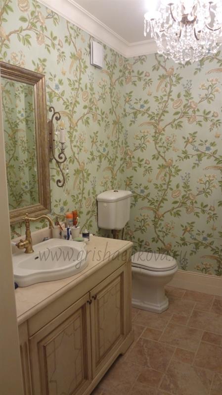 средиземноморский интерьер ванной комнаты