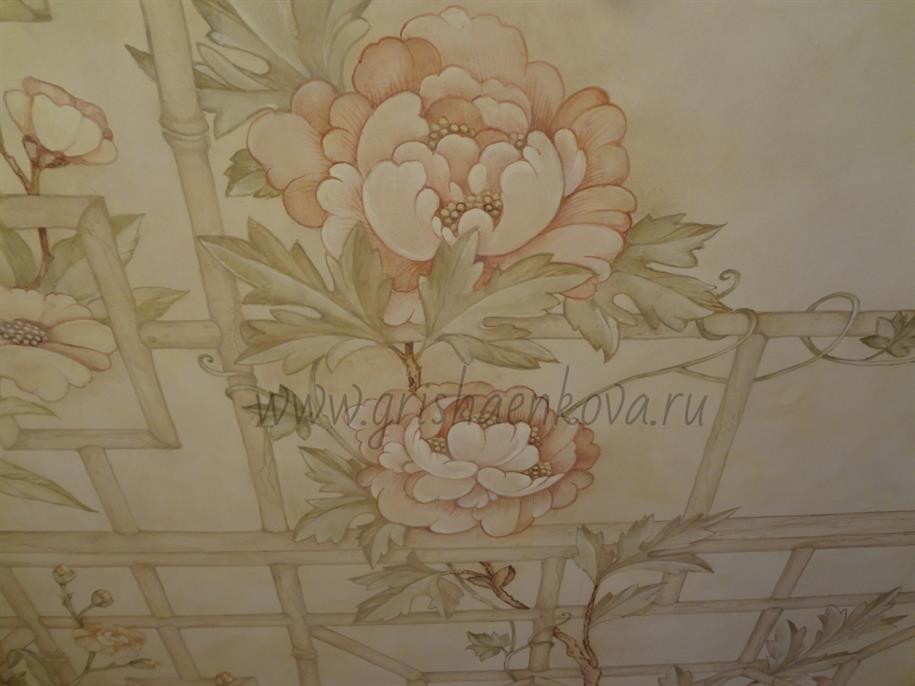 роспись стен в интерьере