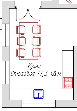 планировка кухни в частном доме