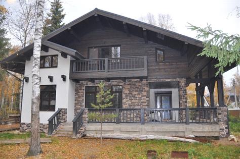 дом в стиле шале в Подмосковье