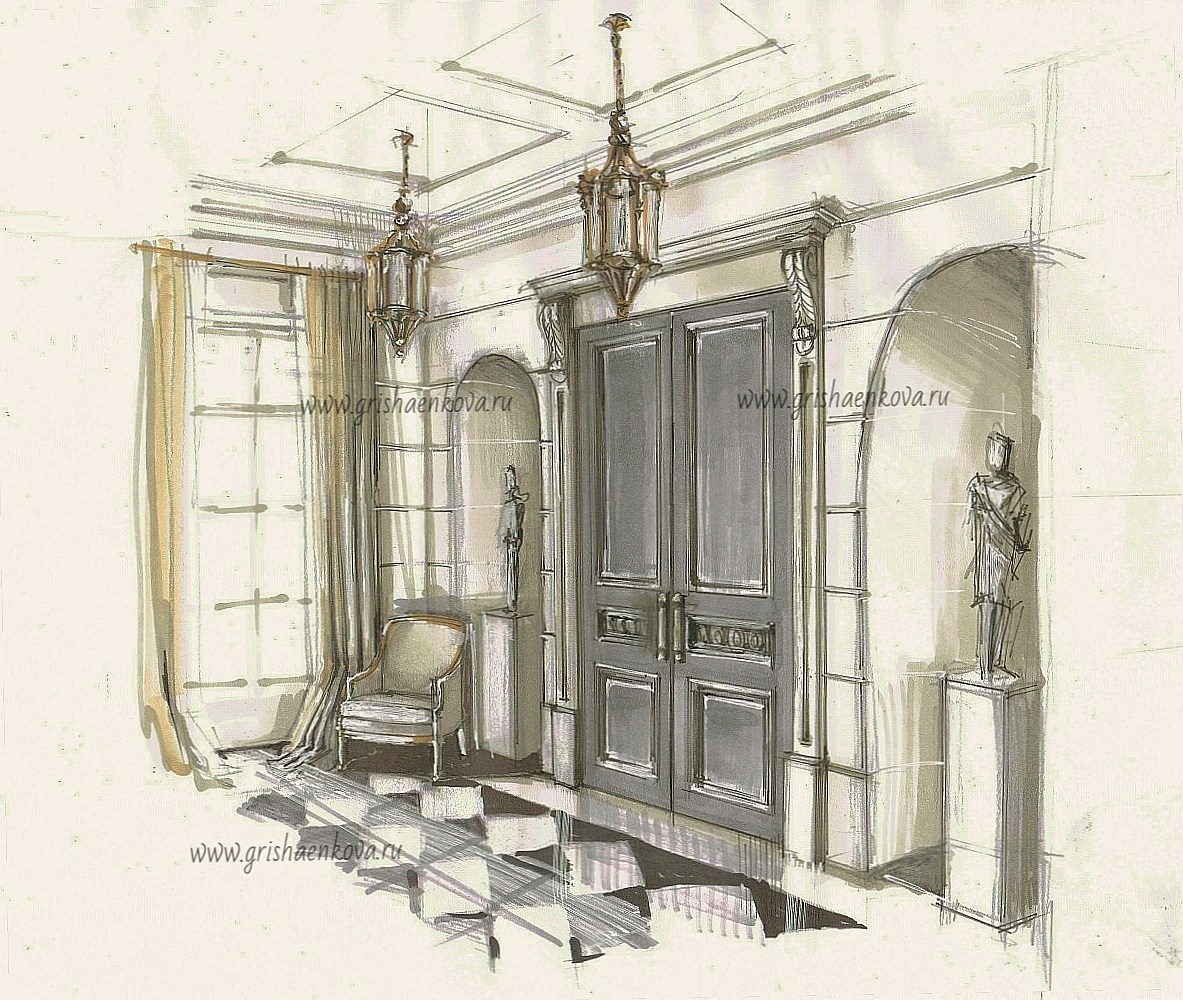 элитный дизайн интерьера